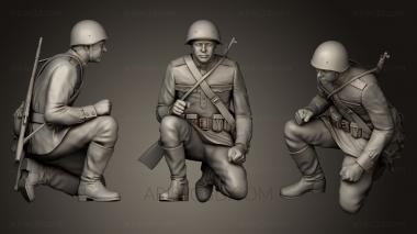Military figurines (STKW_0167) 3D model for CNC machine